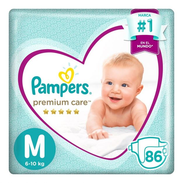 Pañal Pampers Premium Care Talla XXG - Bolsa 60 UN