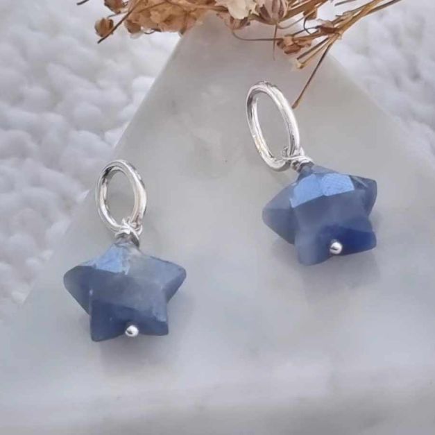 Dije Estrella Zafiro Azul