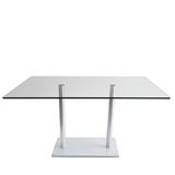 1 Mesa Simplex RB1475 2LY + 6 Sillas Soffi Blanca
