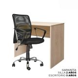Set 1 Escritorio Melamine 120x60x74 + 1 Silla Lancaster