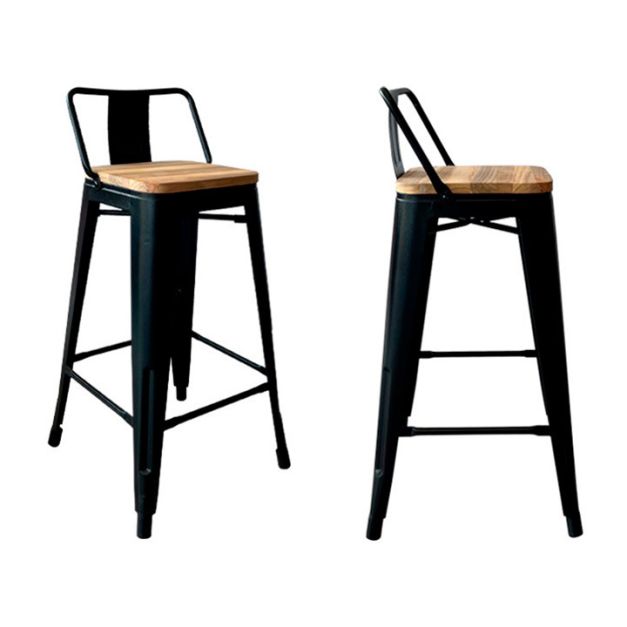 Banco Vintage C/ Respaldar Wood Altura 77 cm