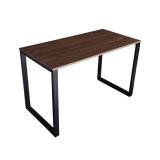 Set 1 Escritorio Pequeño Melamine Base OH 90X50 Gales/Negro + 1 Silla Morelia Beige