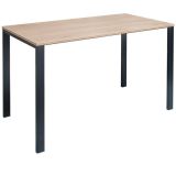 Set 1 Escritorio Krona 90x50 Rovere/Negro + 1 Silla Morelia Nylon Negro