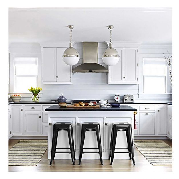 Pack 2 Bancos Vintage H61 Negro