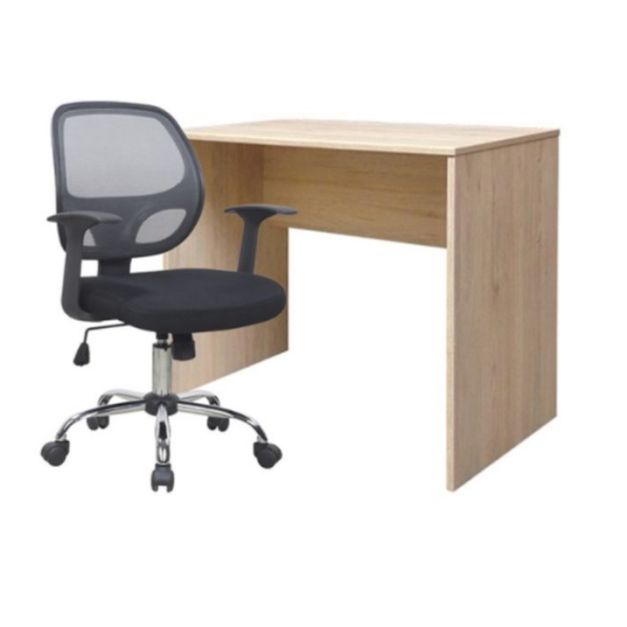 Set 1 Escritorio Melamine 90x50 + 1 Silla Almira