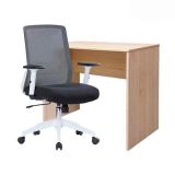 Set 1 Escritorio Melamine 120x60x74 Rovere + 1 Silla Luton