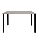 Set 1 Escritorio Krona 90x50 Cenizo/Negro + 1 Silla Morelia Nylon Gris Oscuro