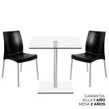 1 Mesa Simplex CA60  1LYO + 2 Sillas Ada SB