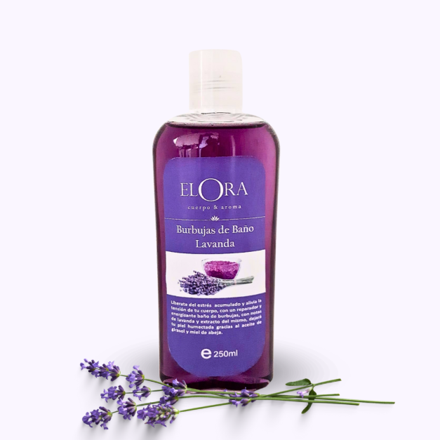 Burbujas de Baño: El Encanto del Lila - con BIO EXTRACTO DE LAVANDA