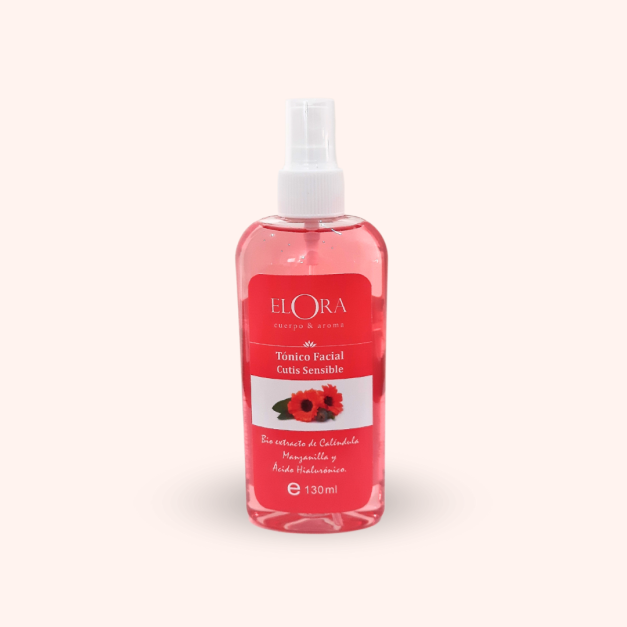 Tónico para Cutis Sensible - CON BIO EXTRACTO DE MANZANILLA, CALÉNDULA & ÁCIDO HIALURÓNICO