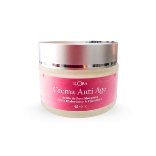 Crema Anti Age Aclarante - CON ACEITE DE ROSA MOSQUETA, ÁCIDO HIALURÓNICO, NIACINAMIDA & VITAMINA C