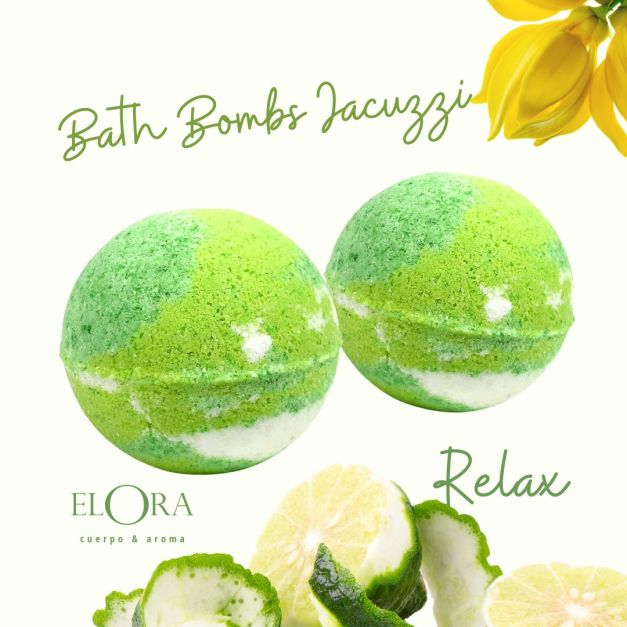ELORA cuerpo & aroma Bath Bombs o Bombas Efervescentes y Espumosas