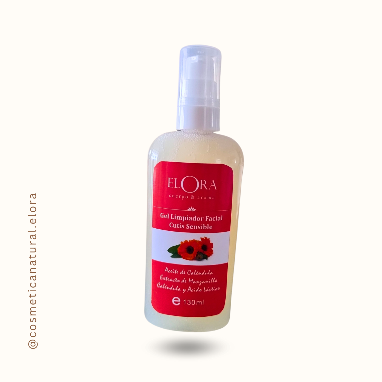 Gel Limpiador CUTIS SENSIBLE - CON ACEITE DE CALÉNDULA, BIO EXTRACTO DE MANZANILLA & ÁCIDO LÁCTICO