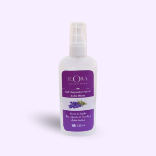 Gel Limpiador CUTIS MIXTO - CON JOJOBA, LAVANDA & ÁCIDO LÁCTICO
