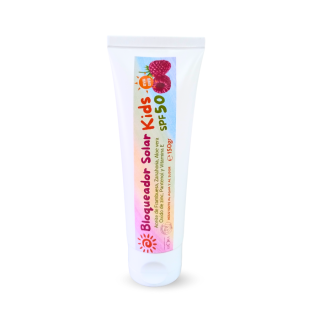 Bloqueador Solar KIDS SPF 50 - CON ACEITE DE FRAMBUESA, ÓXIDO DE ZINC & PANTENOL