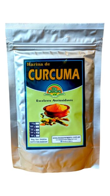 HARINA DE CÚRCUMA 200GR - BIO AURORA