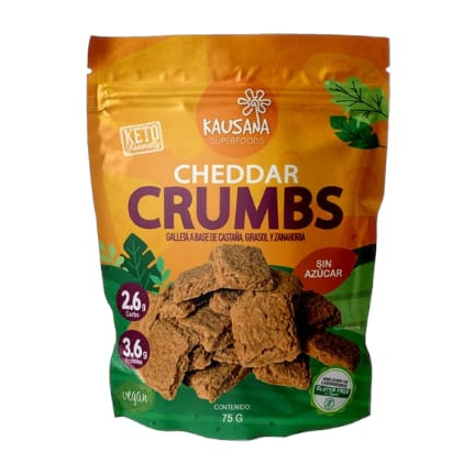GALLETA DE CHEDDAR CRUMBS 75GR - KAUSANA