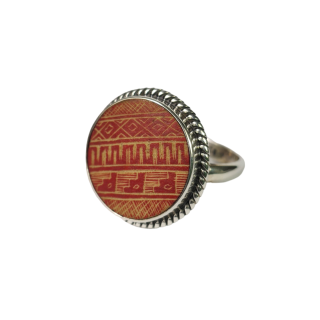 Anillo patrones geométricos