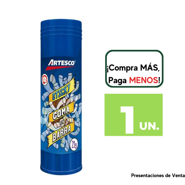 Goma en Barra ARTESCO x 21gr.
