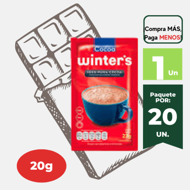 Cocoa WINTERS Sobre 20g.
