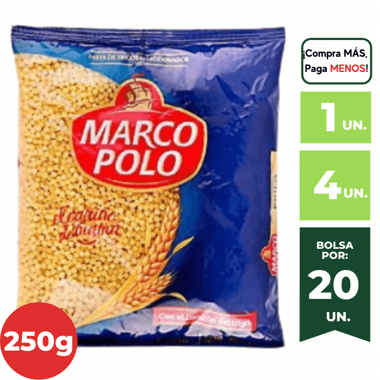 Almacenes Mak - ¡Tu Tienda Virtual Mayorista! - ¡Compra por Mayor y Menor!  : Fideos Munición MARCO POLO Bolsa 250g.