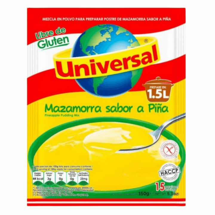 Mazamorra Sabor a Piña UNIVERSAL Bolsa 150g.
