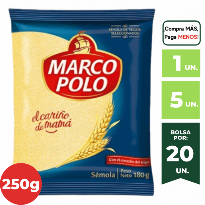 Sémola MARCO POLO Bolsa 180g.
