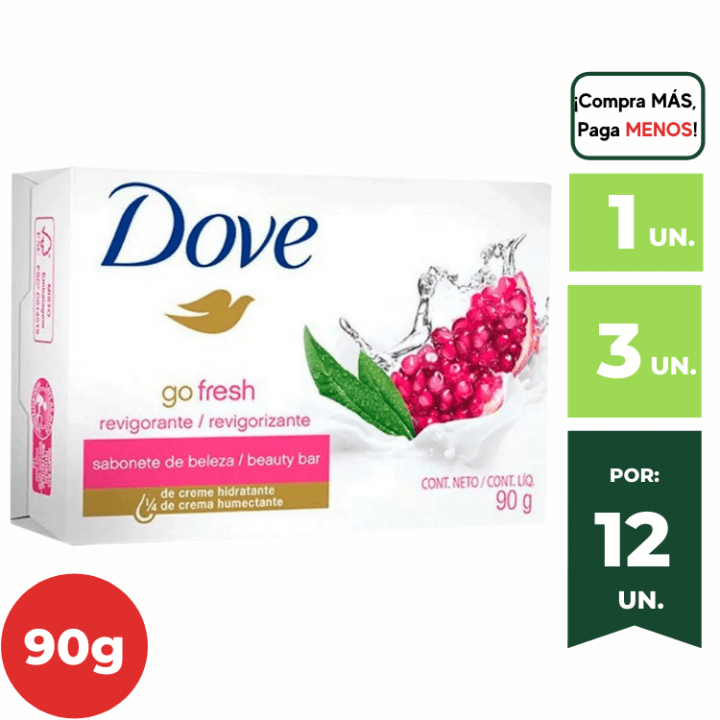 Jabón Tocador DOVE Go Fresh Barra 90g.