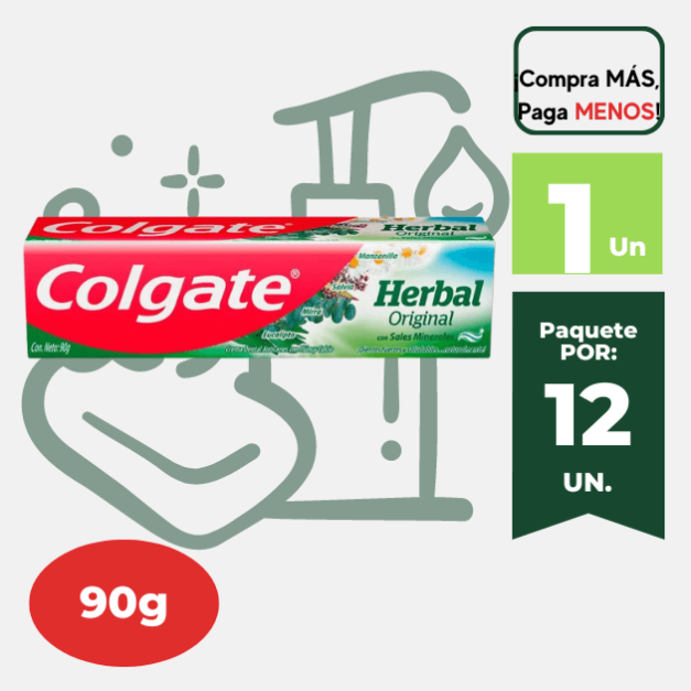 Pasta Dental COLGATE Herbal Original 90g.