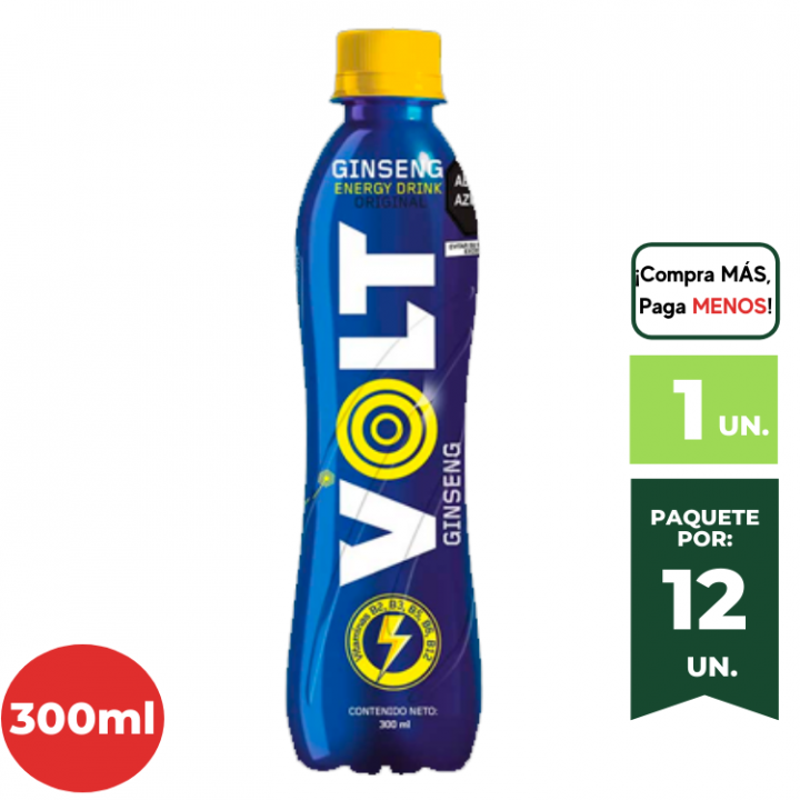 Bebida Energizante VOLT Ginseng Botella 300ml