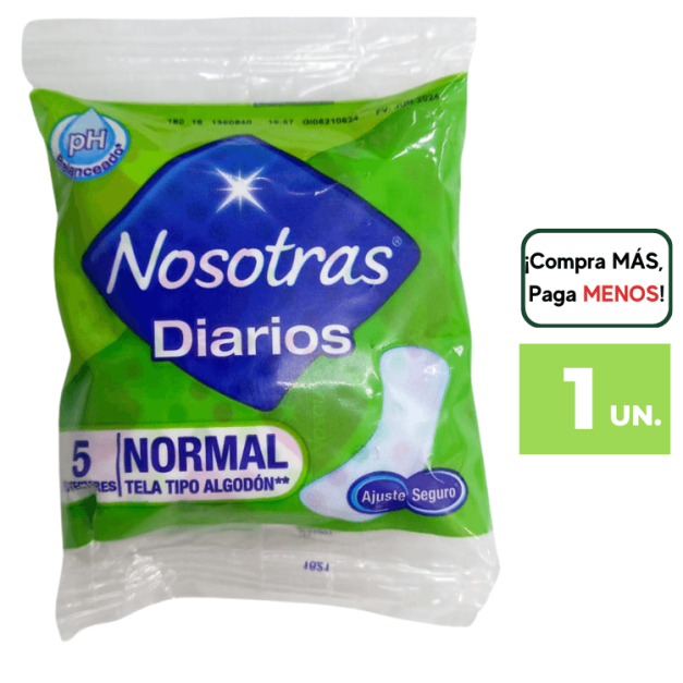 Toalla Higiénica NOSOTRAS Diarios x 5uni