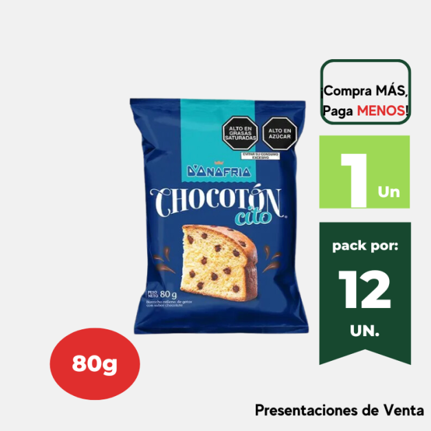 Paneton DONOFRIO Chocoton Bolsa 80g