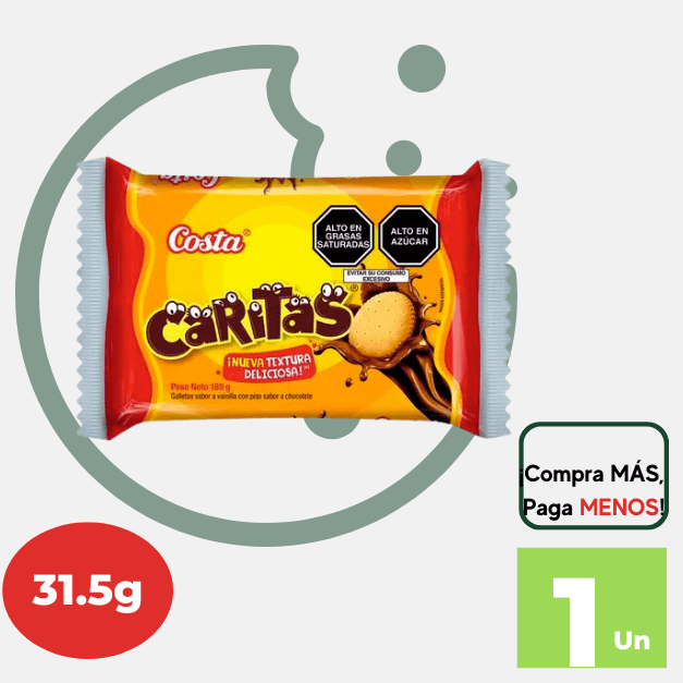 Galleta Caritas COSTA Paquete 6 und.
