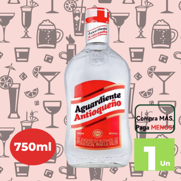Aguardiante ANTIOQUEÑO Botella 750ml