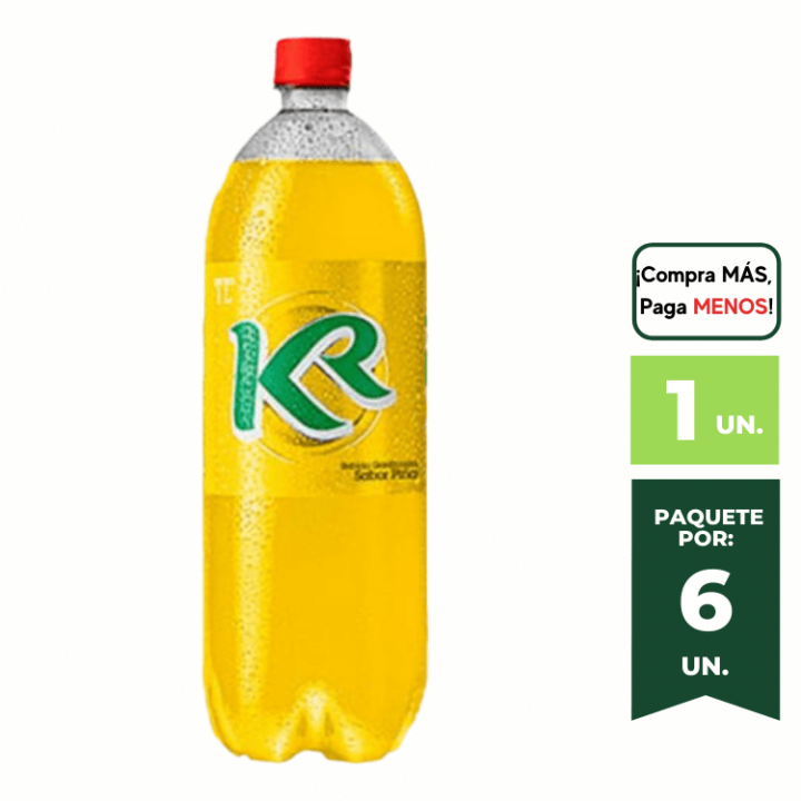 Gaseosa KOLA REAL Piña Botella 1L.