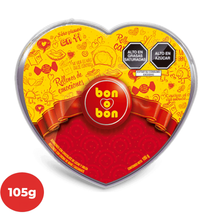 Mini Corazón Bon O Bon ARCOR Pote 105g