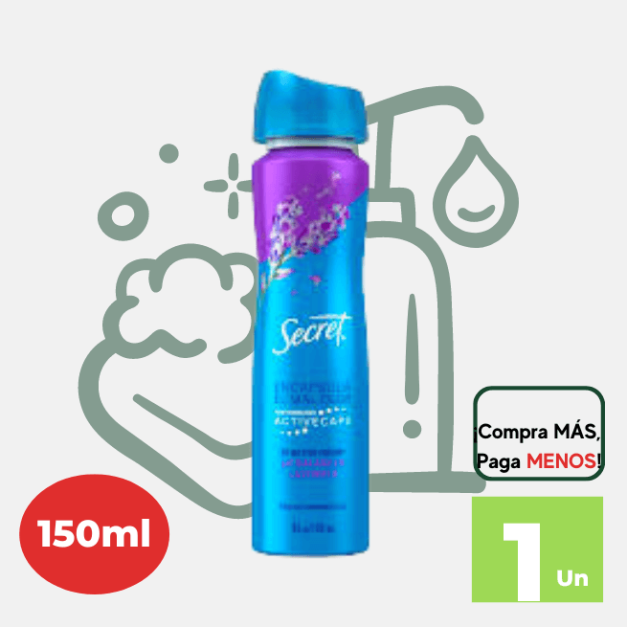 Antitranspirante en Aerosol SECRET Ph Balanced Lavender 150ml