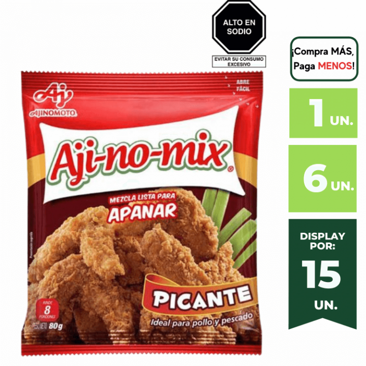 Mezcla para Apanar AJINOMIX Picante Bolsa 96g.