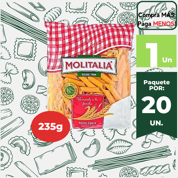 Fideos Canuto MOLITALIA Bolsa 235g.