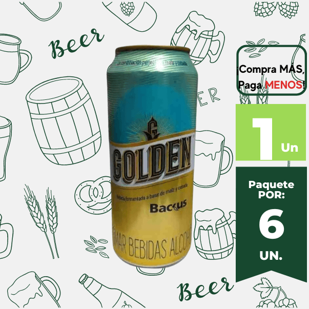 Cerveza GOLDEN Lata 473ml