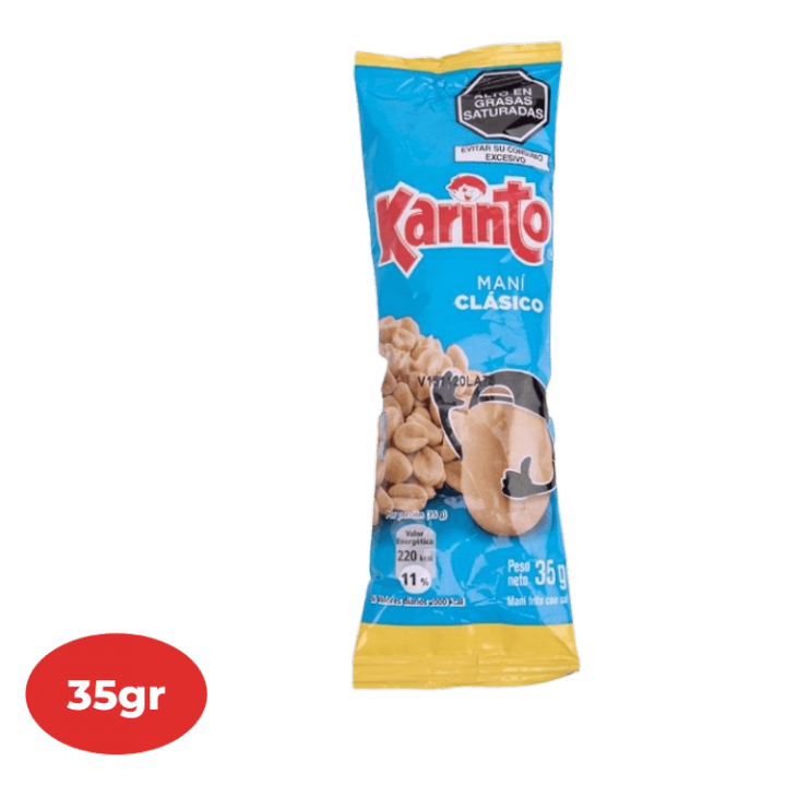 Maní KARINTO Clásico Bolsa 35g.