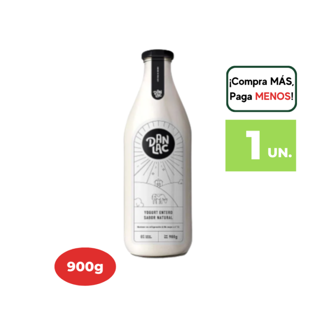 YOGURT BEBIBLE DANLAC NATURAL BOTELLA 900GR