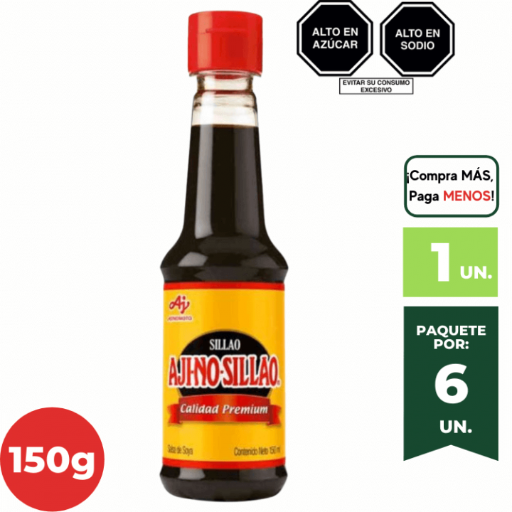 Salsa de Soya Sillao AJINOSILLAO Botella 150 ml.