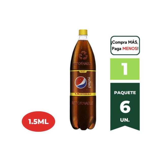 Gaseosa PEPSI Retornable Botella 1.5L