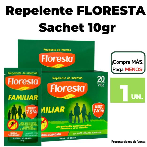 Repelente FLORESTA  Sachet 10gr.