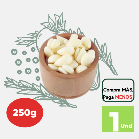 Ajo Pelado a Granel x 250g