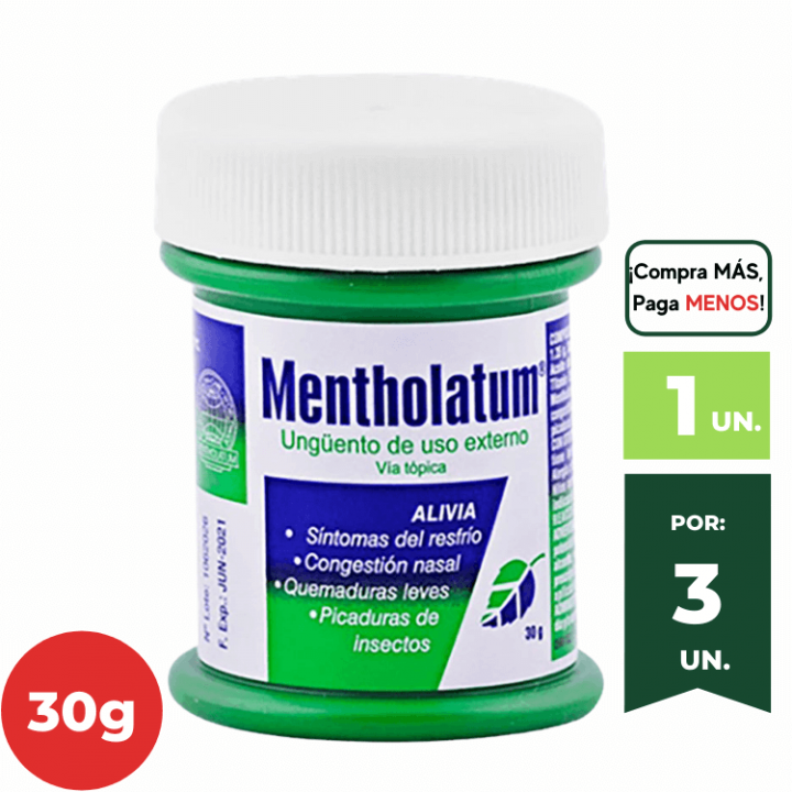 Ungüento MENTHOLATUM Crema Tópica Frasco 30g.