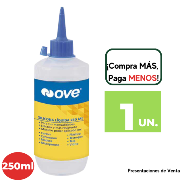Silicona Líquida OVE x 250ml.