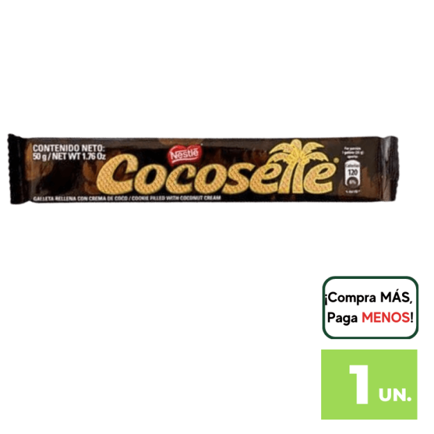 Wafer COCOSETTE Relleno de coco 50g.