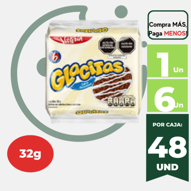 Galleta GLACITAS Sabor Choconieve Bolsa 32g.